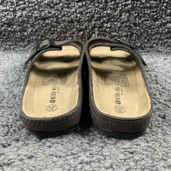Natural Walk Men's Slide Sandals Brown Synthetic Size 8.5 - Picture 3 of 7